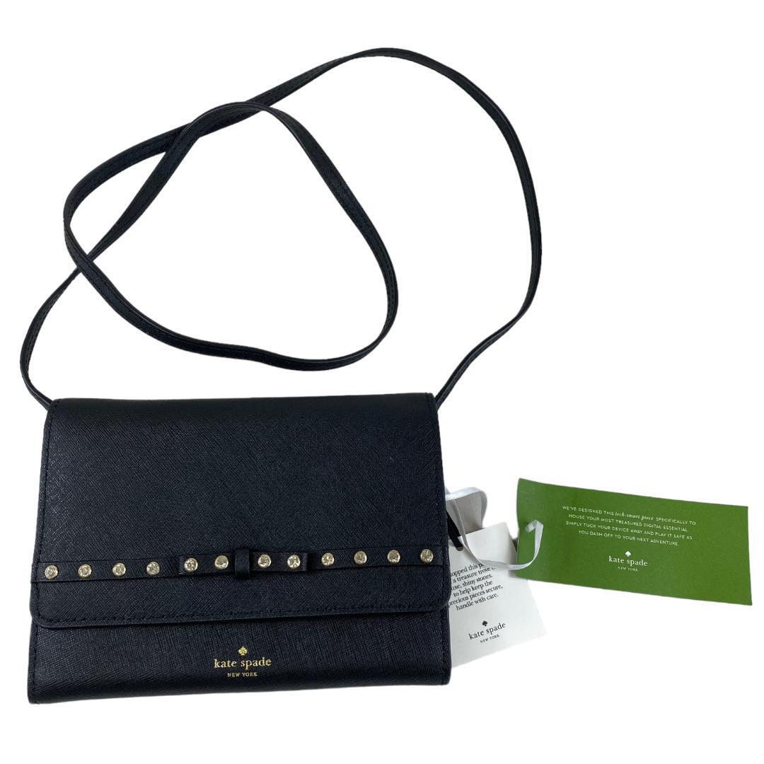 yf12【新品】katespade ケイトスペード ブラック 2wayバッグ拍卖