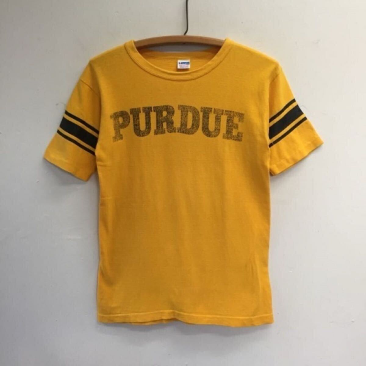 1970's PURDUE UNIVERSITY Champion WIN Tsh 70年代 チャンピオン ウイン ビンテージ 古着 Tシャツ バータグ拍卖