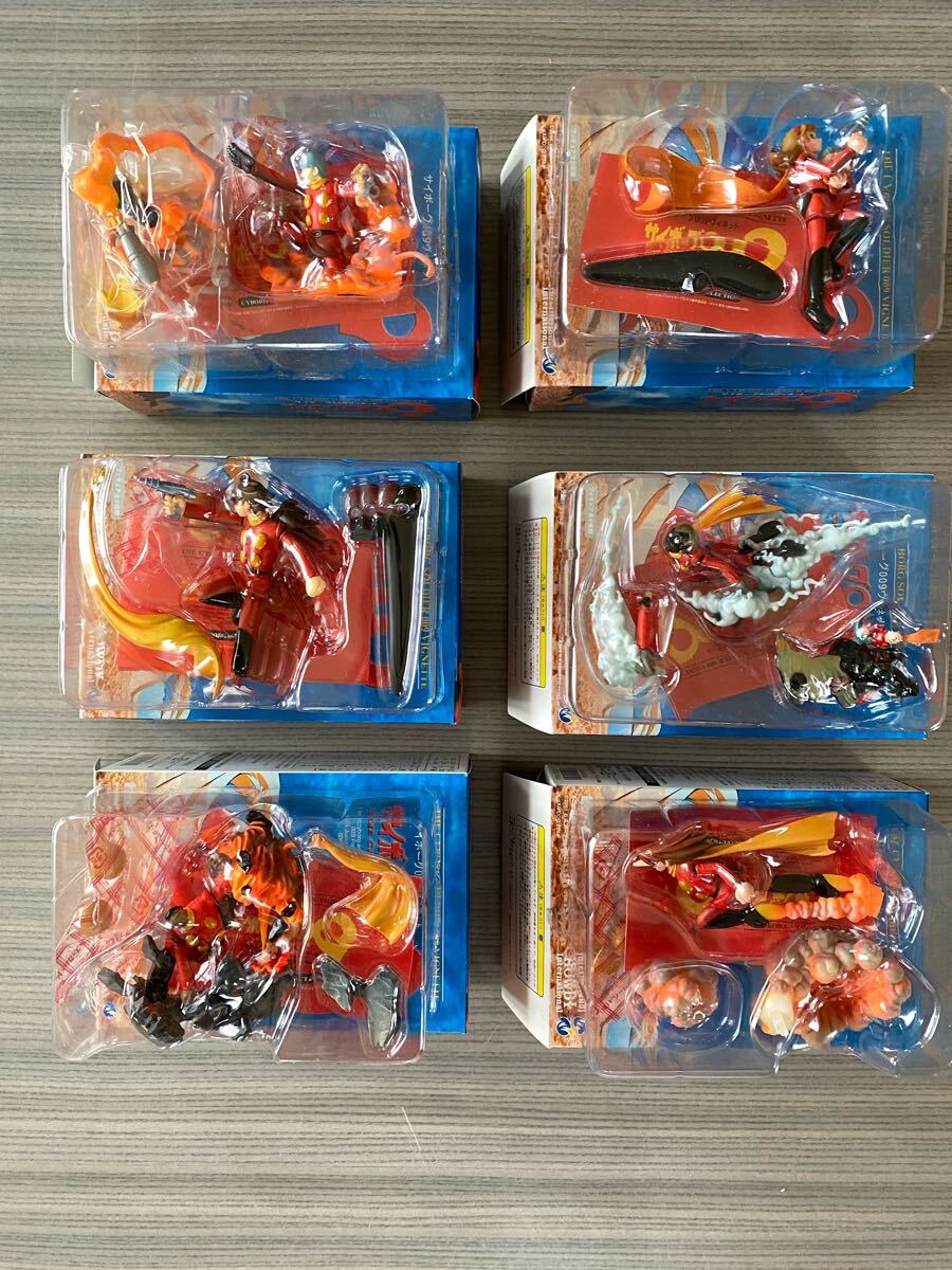 外箱開梱、中未開梱、コンプリートセット☆サイボーグ009 ヴィネット フィギュア6種セット☆ 海洋堂 / 食玩拍卖