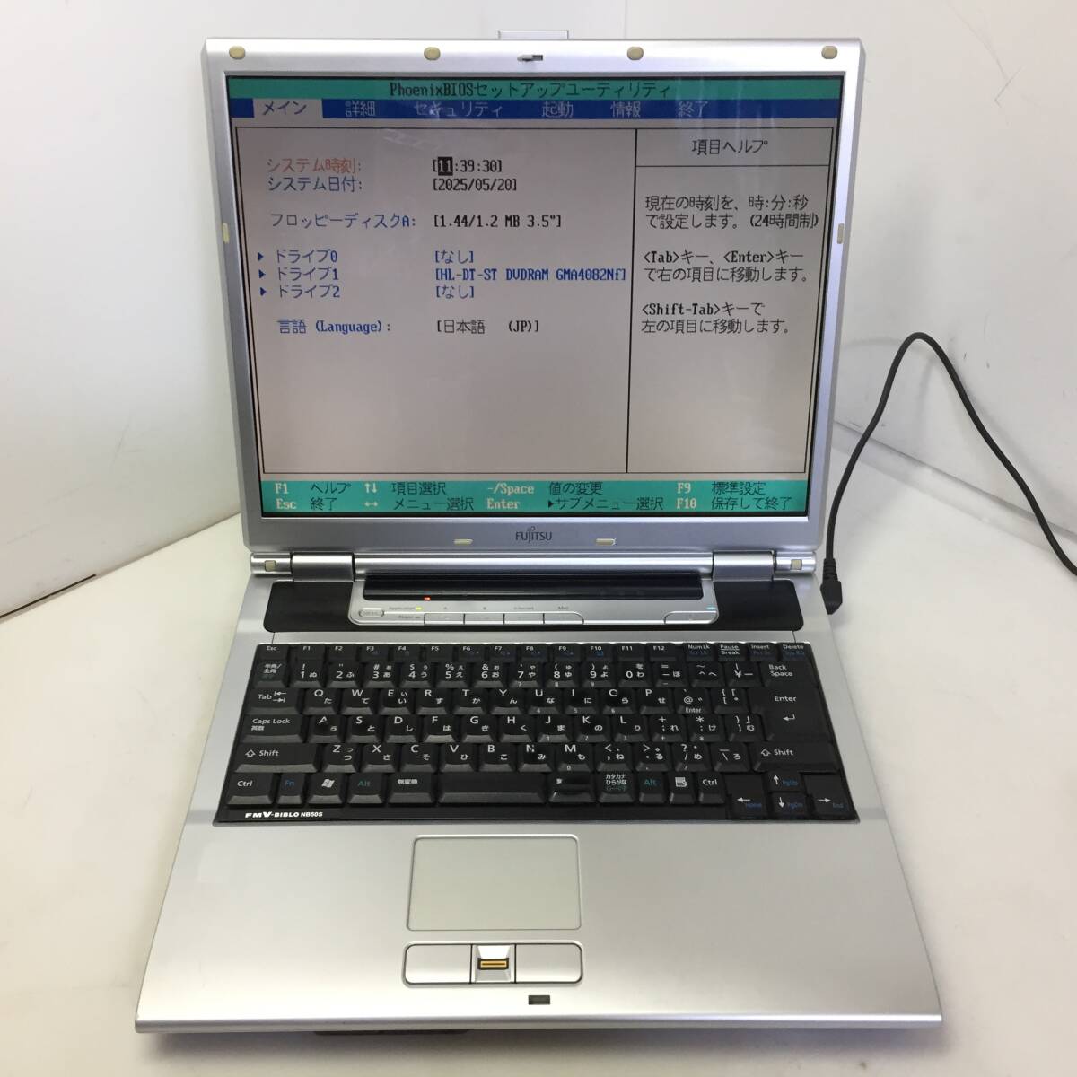 即決★FUJITSU FMV BIBLO NB50S/FMVNB50S ノートPC Celeron M380 1.60GHz 1GB【BIOS表示/ジャンク品】拍卖
