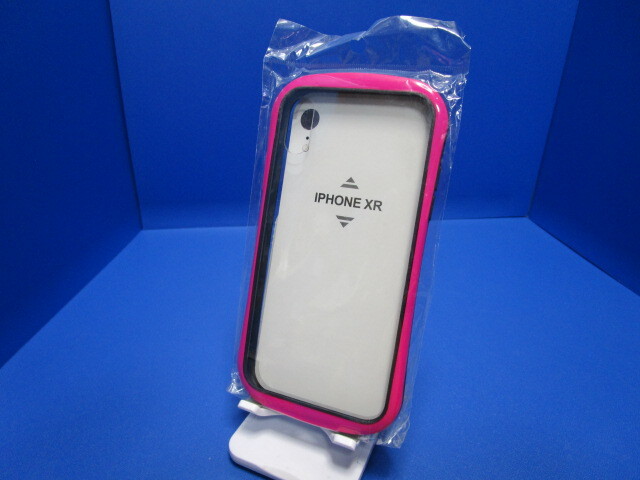 iPhoneXR ハイブリッド ケース PCポリカーボネート TPU クリアー ピンク ストラップホール付 ★拍卖