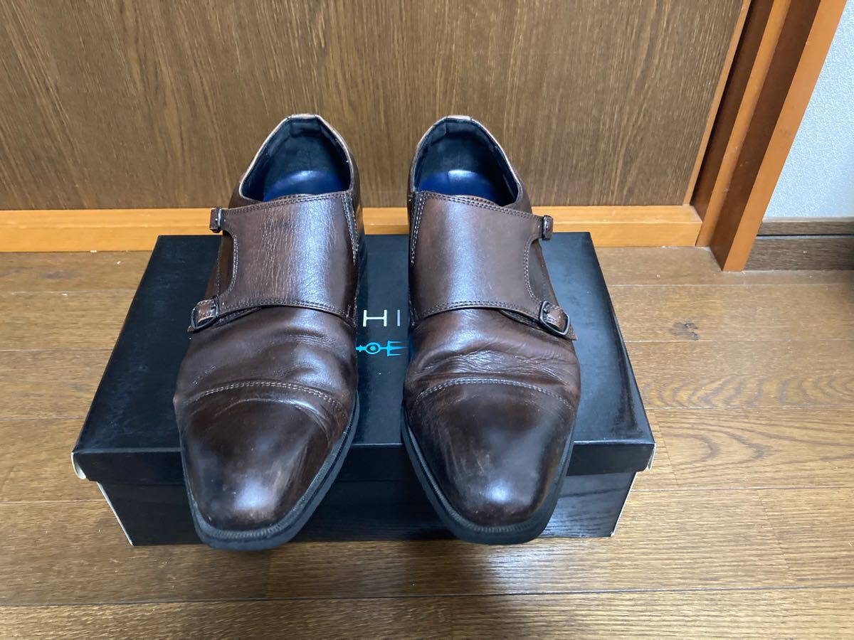 ORIHICA オリヒカ ビジネスシューズ 茶3 ダブルモンク拍卖