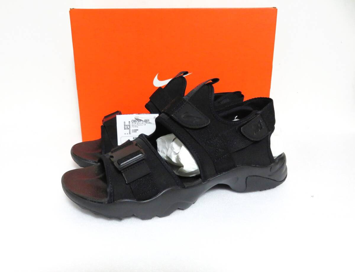 送料無料 新品 NIKE CANYON SANDAL 29 ブラック ナイキ キャニオンサンダル ストラップ CI8797-001拍卖