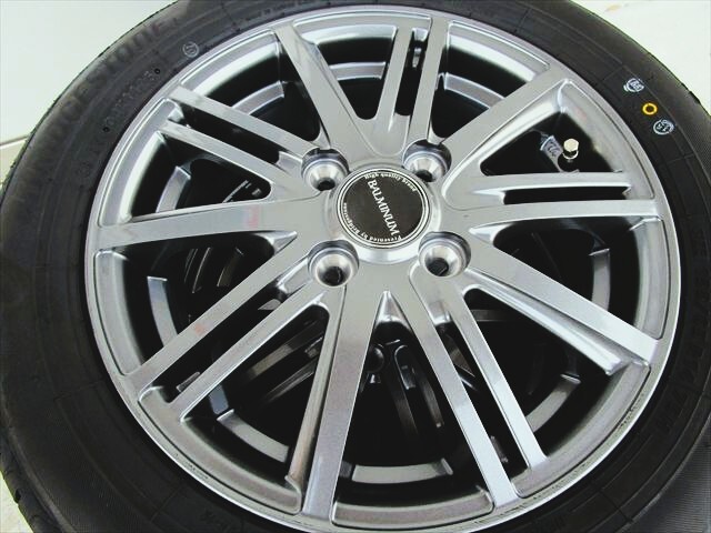 送料無料 新品未使用品 155/65R14 BS NEWNO BS バルミナ BR10 ガンメタリック アルミ 4本 NBOX スペーシアー等 軽自動車拍卖