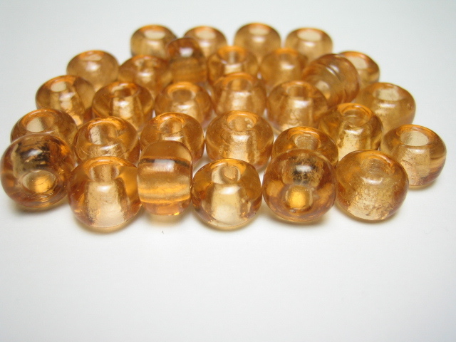 ◎●グラスビーズ トンボ玉  オレンジ色 30個セット   とんぼ玉      NO.46 ガラスビーズ拍卖