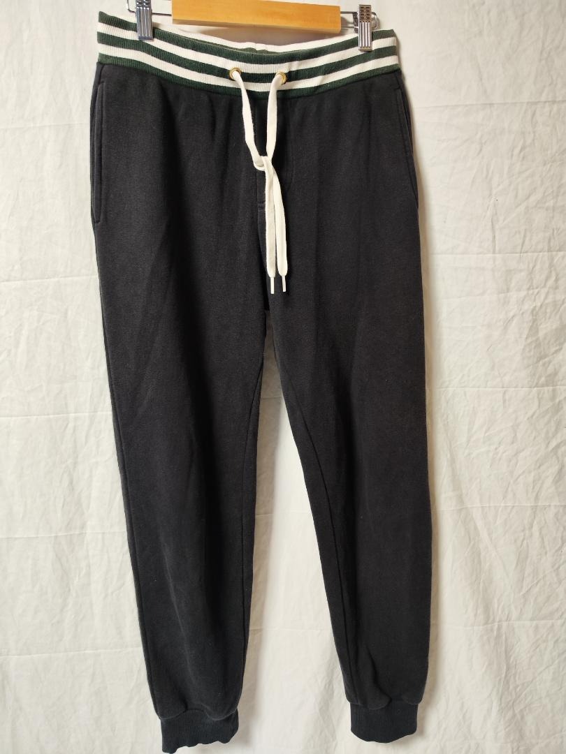 GU スウェットパンツ 黒 ストレッチ メンズ S拍卖