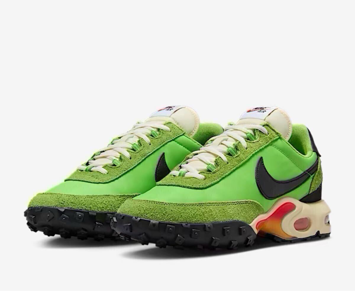 ナイキ 正規品 新品 エアマックス ワッフル SP 26.5cm FV6946-301 完売品 アクショングリーン トータルオレンジ ③ 送料無料 拍卖