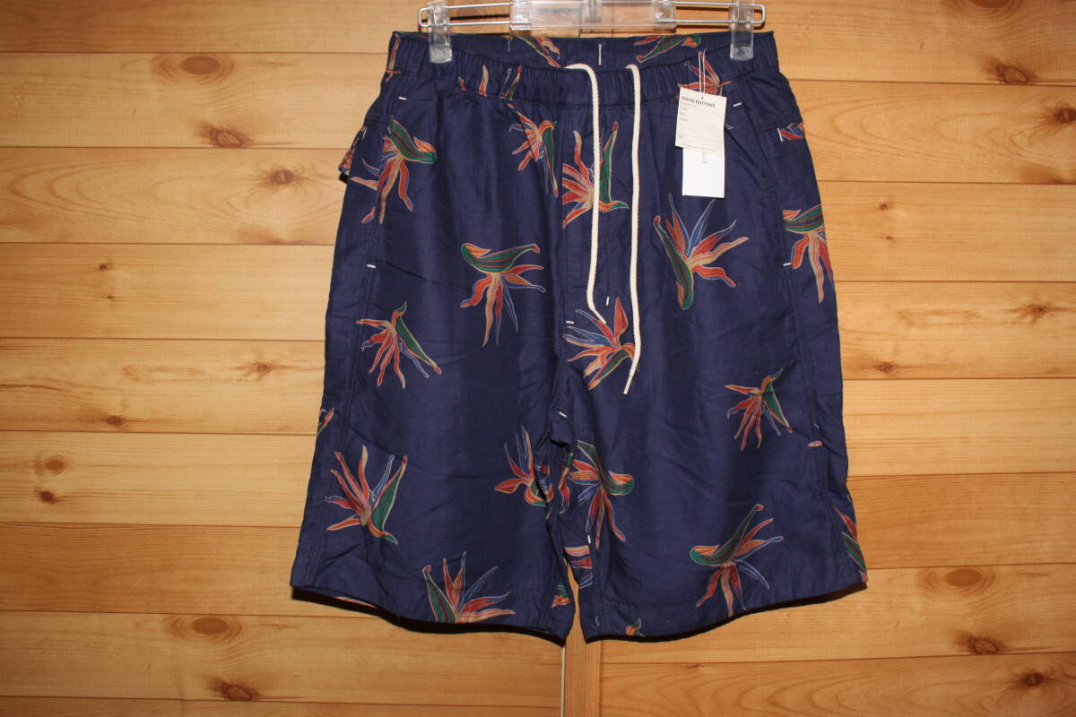 未使用 W30 nanamica ナナミカ ハーフパンツ キュプラ ヘンプ アロハショーツ ネイビー ショートパンツ SUDS404 送料無料即決拍卖