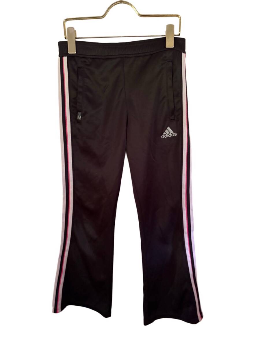 adidasトラックパンツ ジャージパンツ 黒 150拍卖