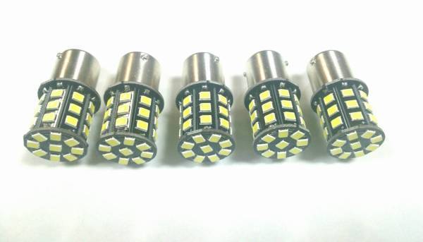 12V用 S25 LED 33連 シングル球 ホワイト 8個+保障2個 (計10個). 乗用車 バイク 爆光 などに 拍卖