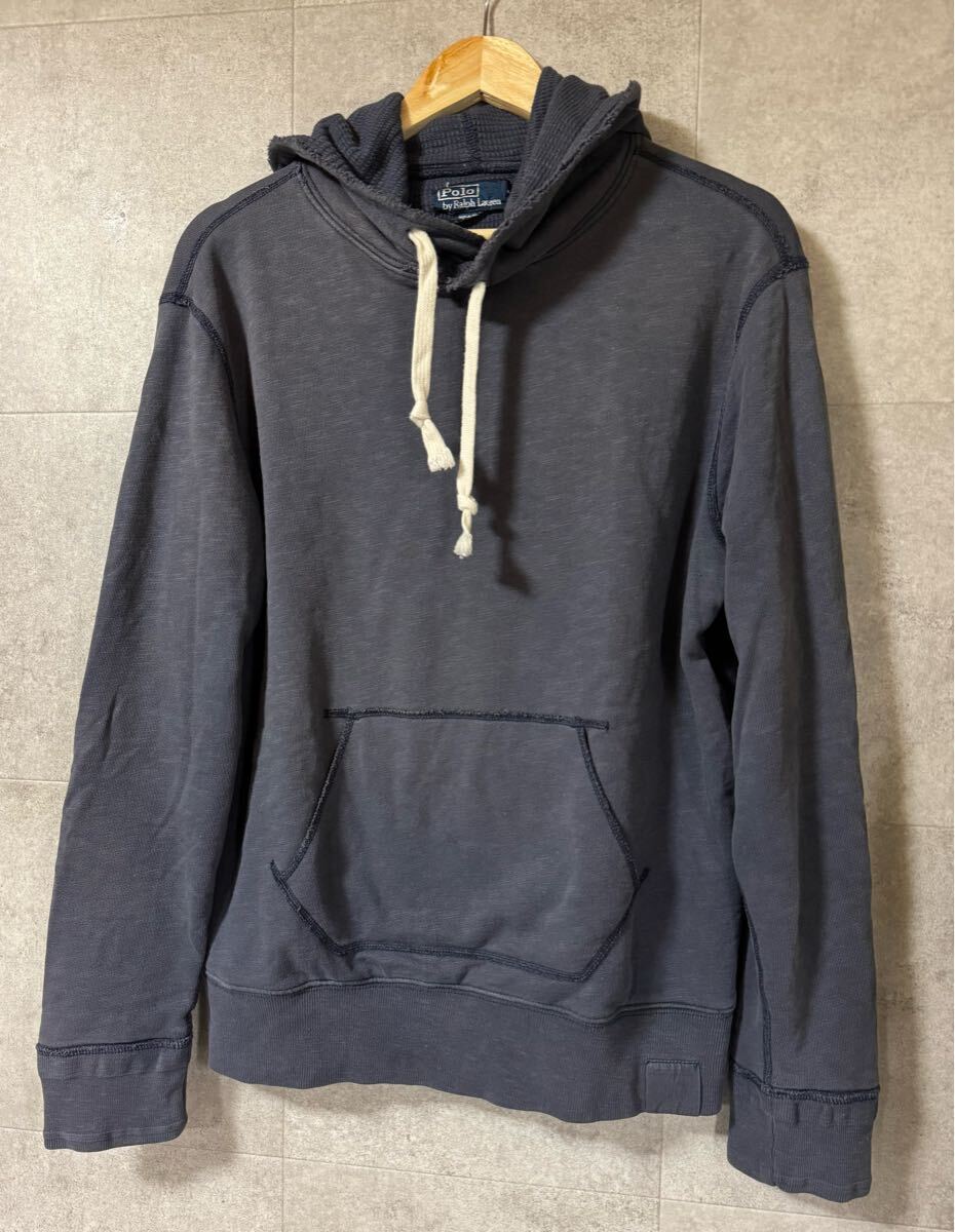 POLO RALPH LAUREN ナス紺 ダブルフェイスパーカー【L】ポロラルフローレン拍卖