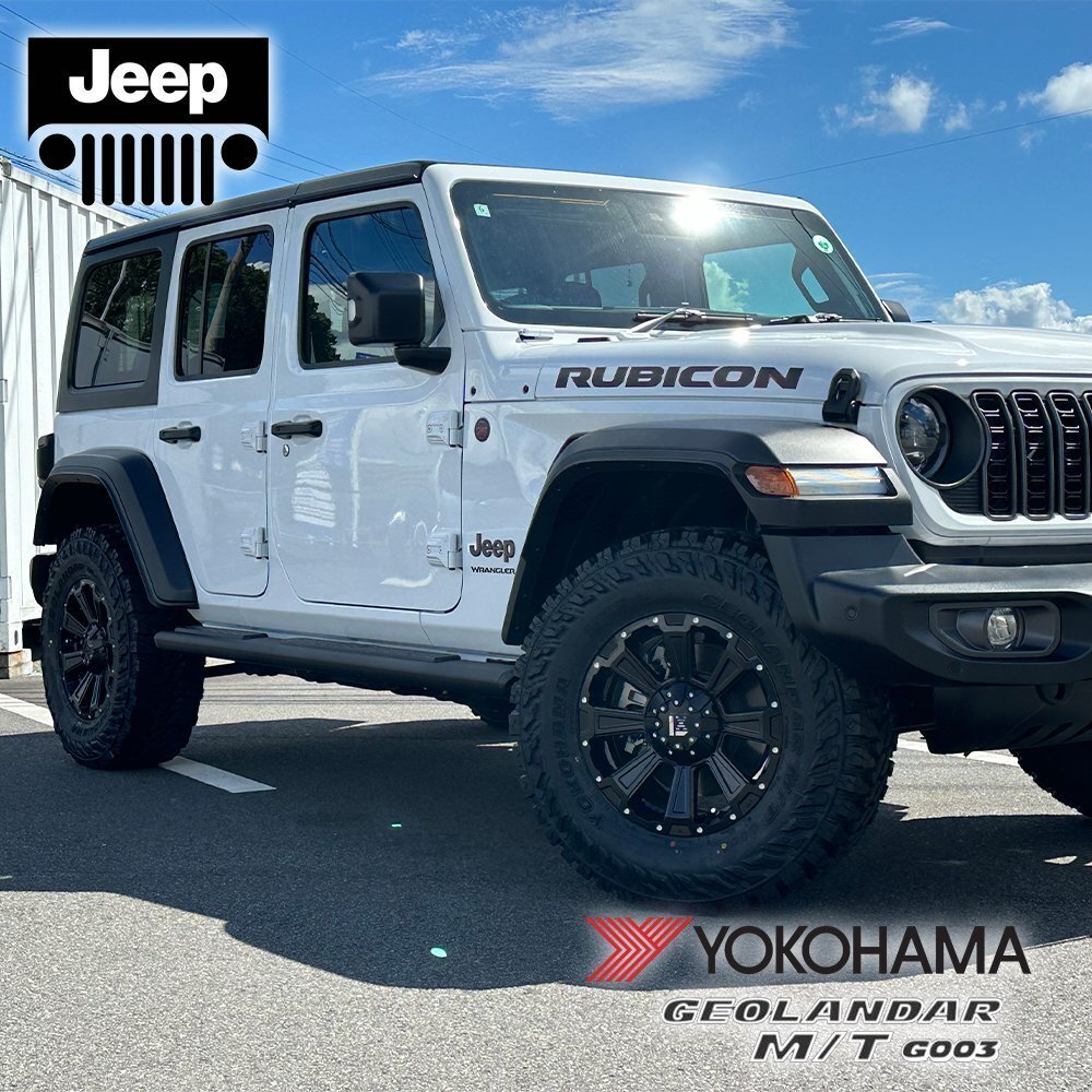 JL JK ラングラー タイヤホイール 4本セット 265/70R17 285/70R17 ヨコハマ ジオランダー MT G003 LEXXEL DeathRock デスロック 17インチ拍卖