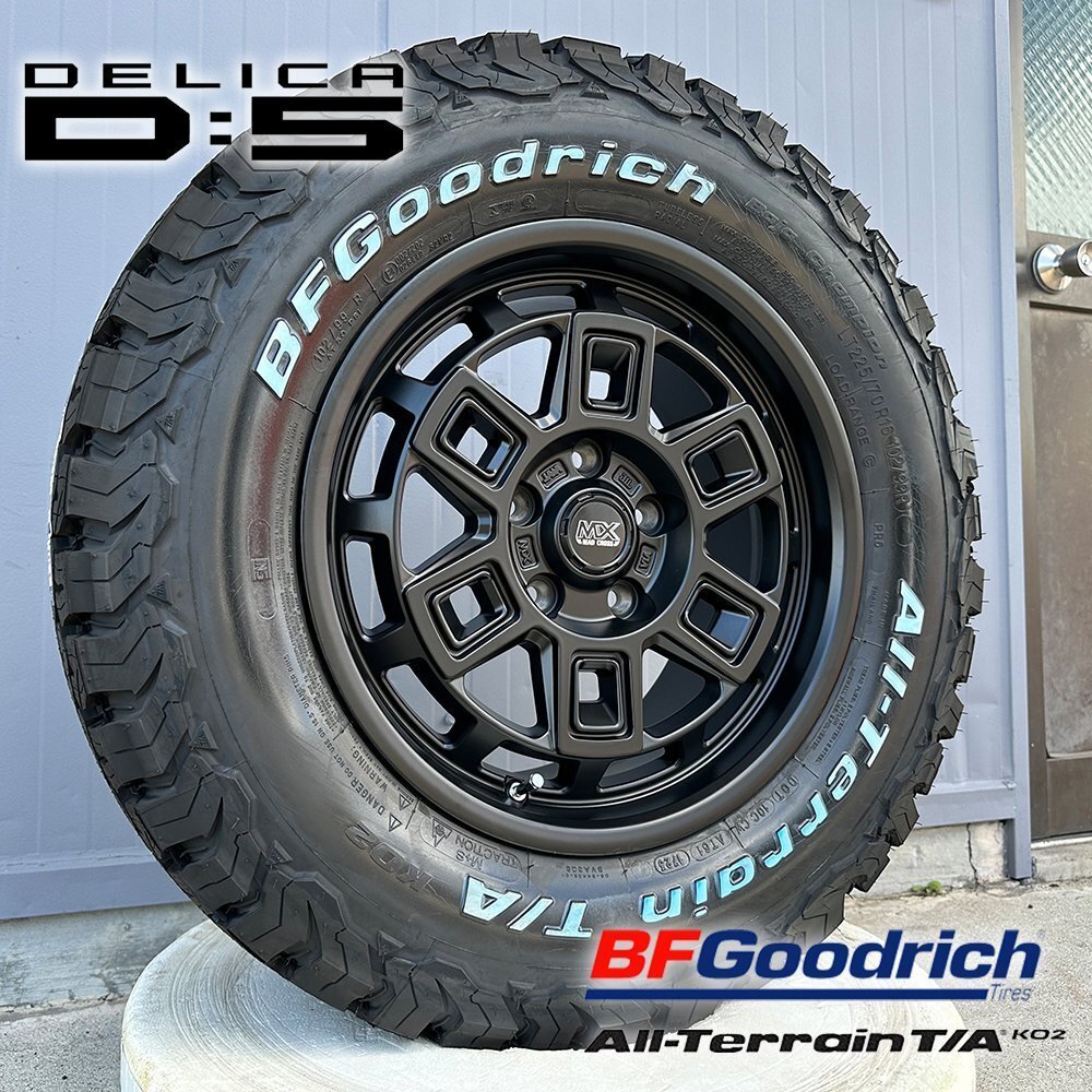 【デリカ D5】 バークレイ ハードロック アイヴァー 114.3-5H +38 BFグッドリッチ KO2 225/70R16 215/70R16 235/70R16 RAV4 16in 4本セット拍卖