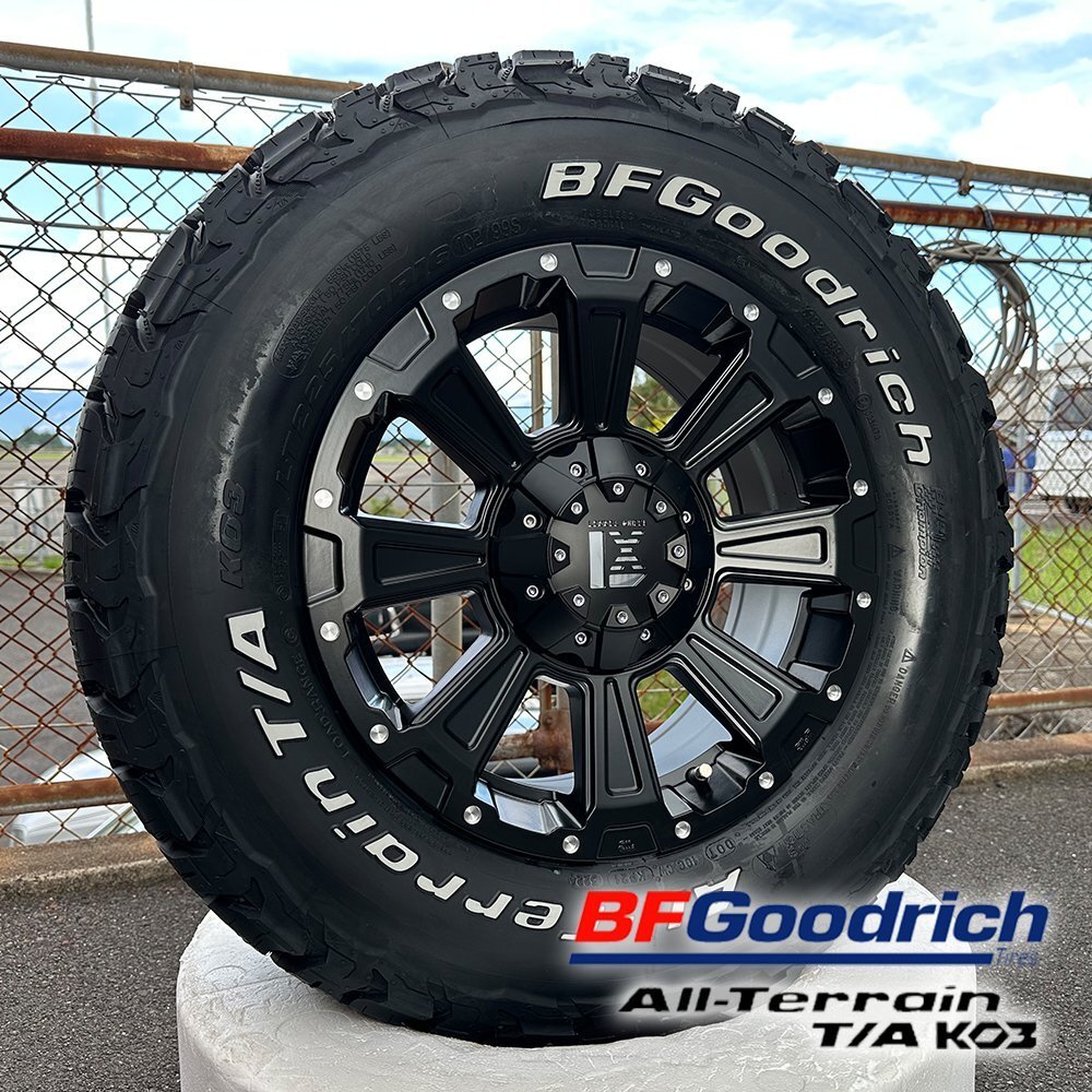 16インチ デリカd5 エクストレイル RAV4 BF Goodrich T/A KO3 215/70r16 225/70r16 235/70r16 LEXXEL DeathRock タイヤホイールセット拍卖