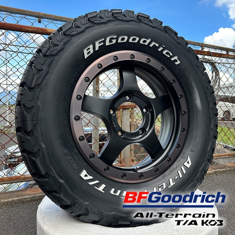 ジムニー JB64 JB23 16インチ BF Goodrich T/A KO3 215/70r16 225/70r16 225/75r16 BDX05 タイヤホイール 4本セット ※リフトアップ必須拍卖
