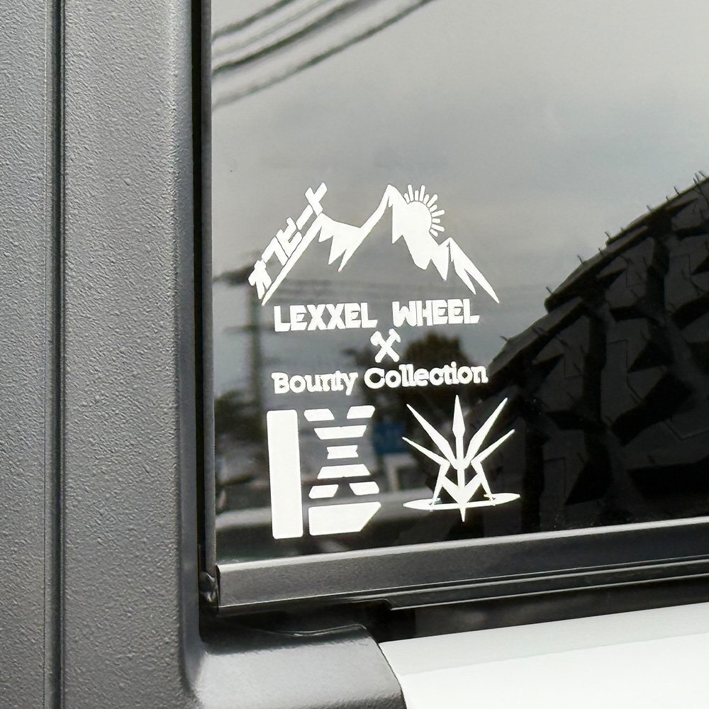 【送料無料】11x11cm Bounty Collection | LEXXEL WHEEL オリジナルステッカー 耐熱 防水 アウトドア デザイン 1枚入り拍卖
