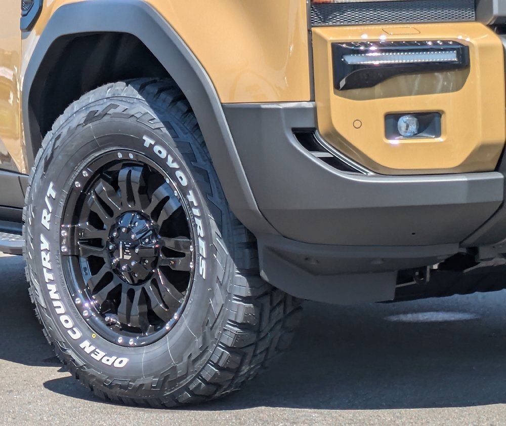 オーバーフェンダー用 ランクル250 ランクル300 17インチ TOYO RT R/T 265/70R17 タイヤホイールセット トーヨー オープンカントリー拍卖