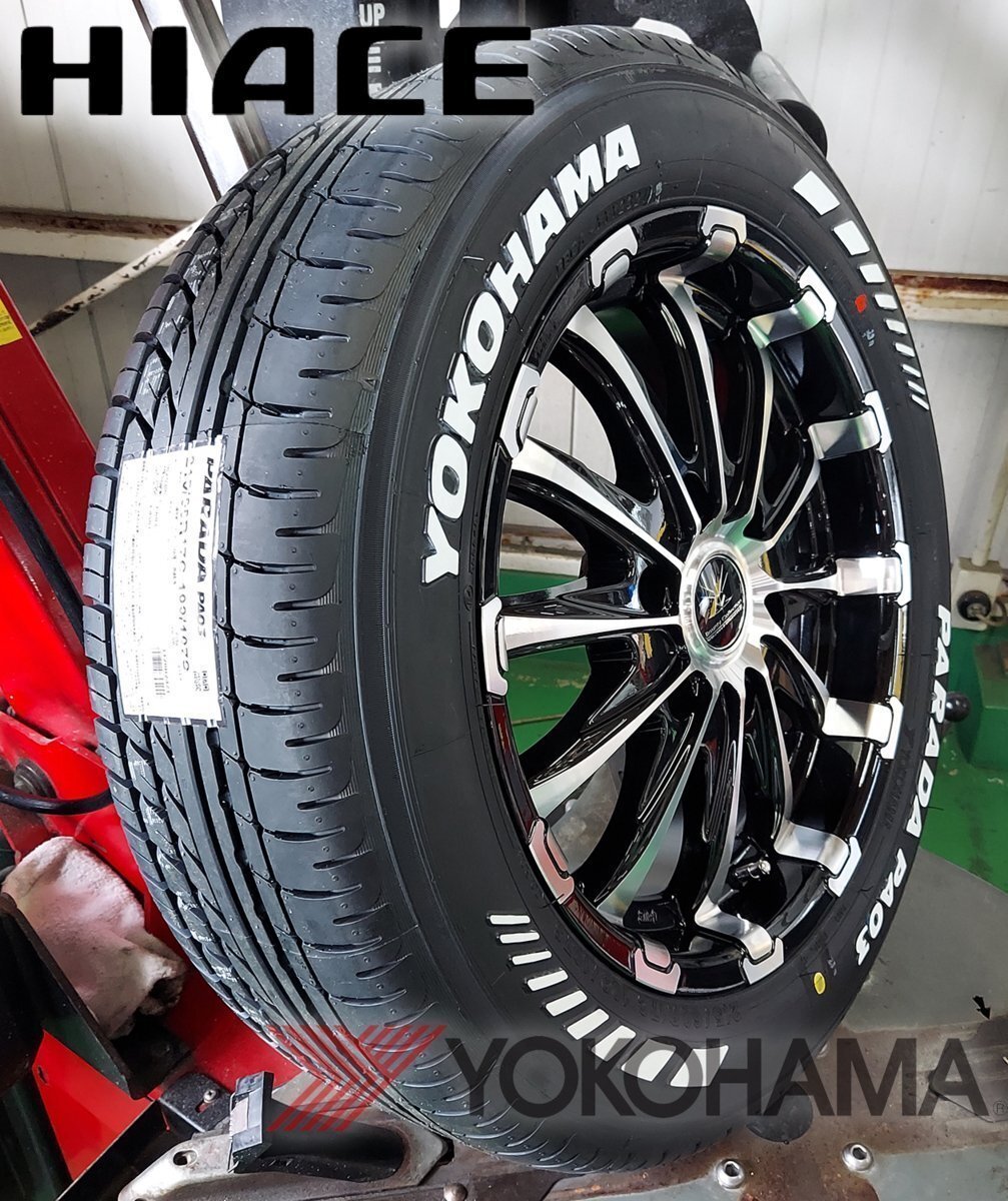 Bounty Collection BD12!!200系ハイエース YOKOHAMA ヨコハマ PARADA パラダ 215/60R17 17インチ 新品タイヤホイールセット拍卖