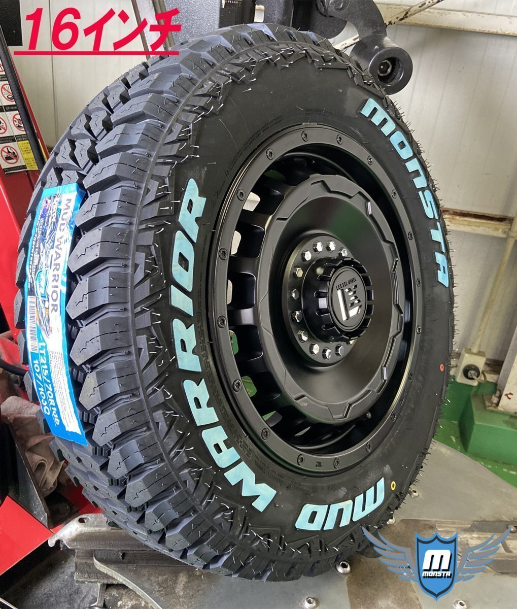 ジムニー シエラ JB74W タイヤホイール 16インチ LEXXEL SwaGGer MONSTA MUDWARRIOR 215/70R16拍卖