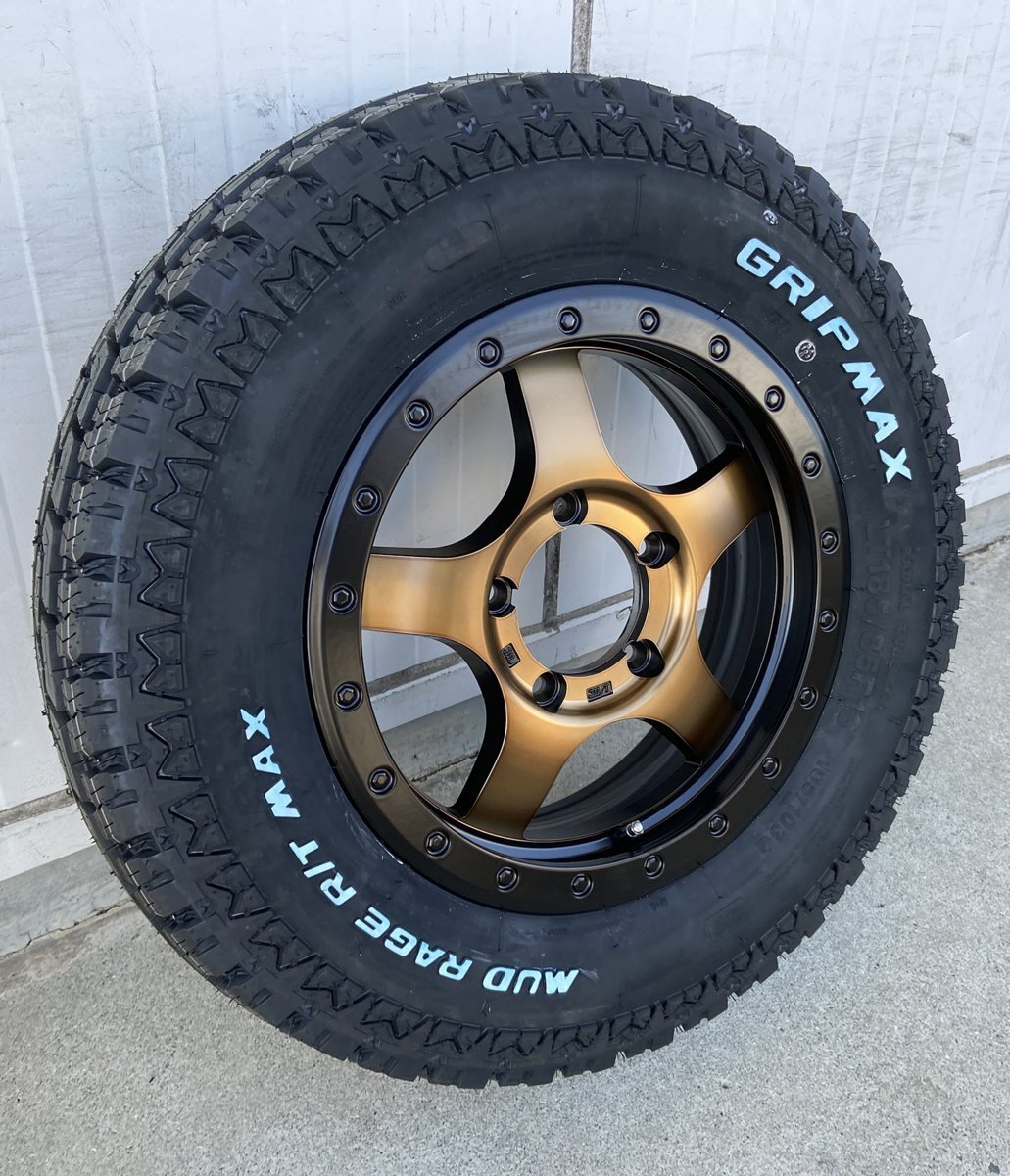ジムニー JB23 JB64 タイヤホイールセット GRIPMAX グリップマックス ホワイトレター 185/85R16 BDX05拍卖