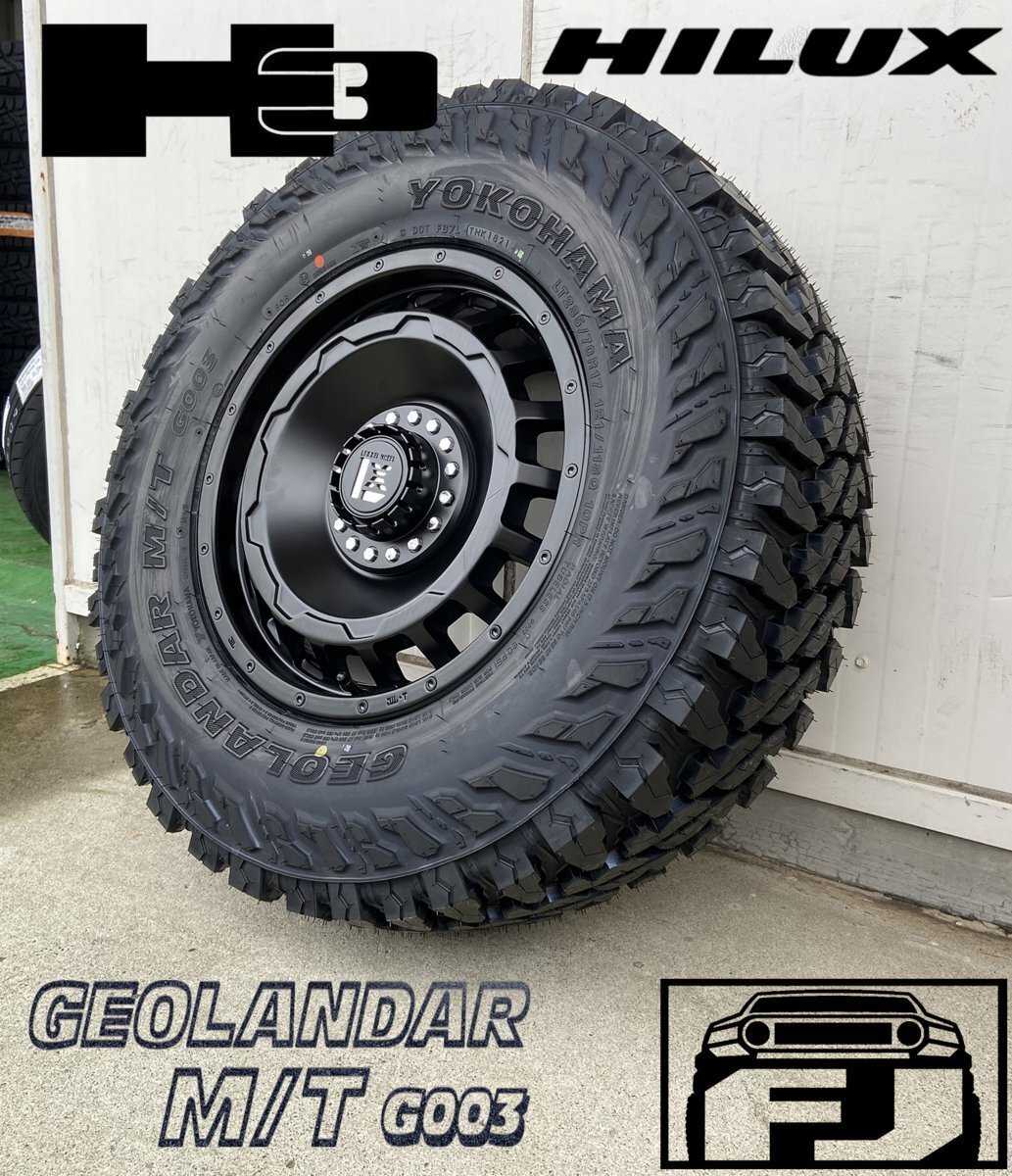 JEEP JL JK ラングラー LEXXEL SwaGGer ヨコハマ ジオランダー MT G003 265/70R17 285/70R17 タイヤホイール17インチ拍卖