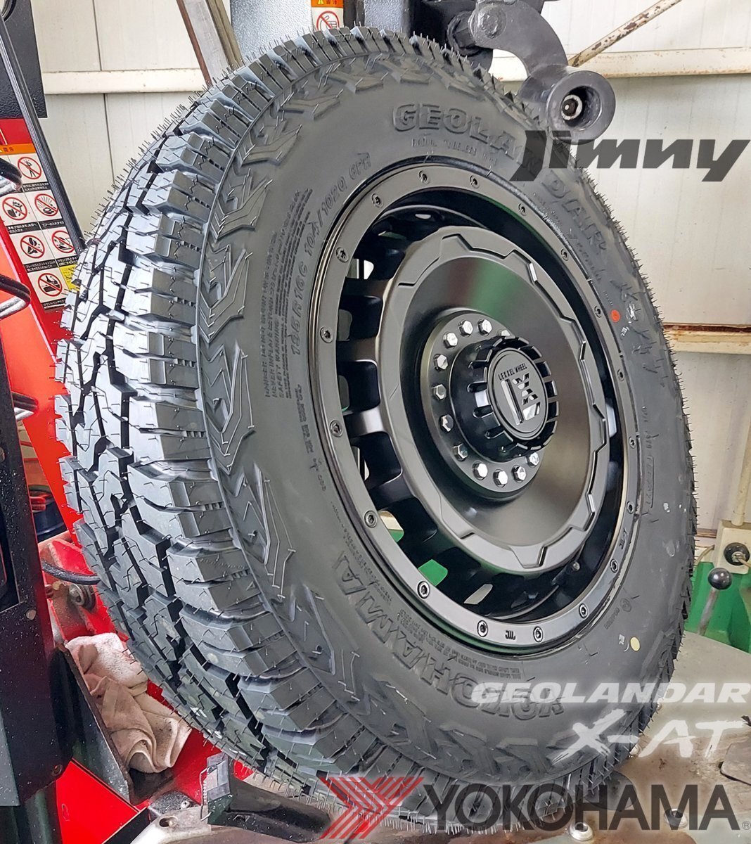 JB74 スズキ ジムニー シエラ ヨコハマ ジオランダー X-AT 235/70R16 新品 タイヤホイール 16インチ拍卖