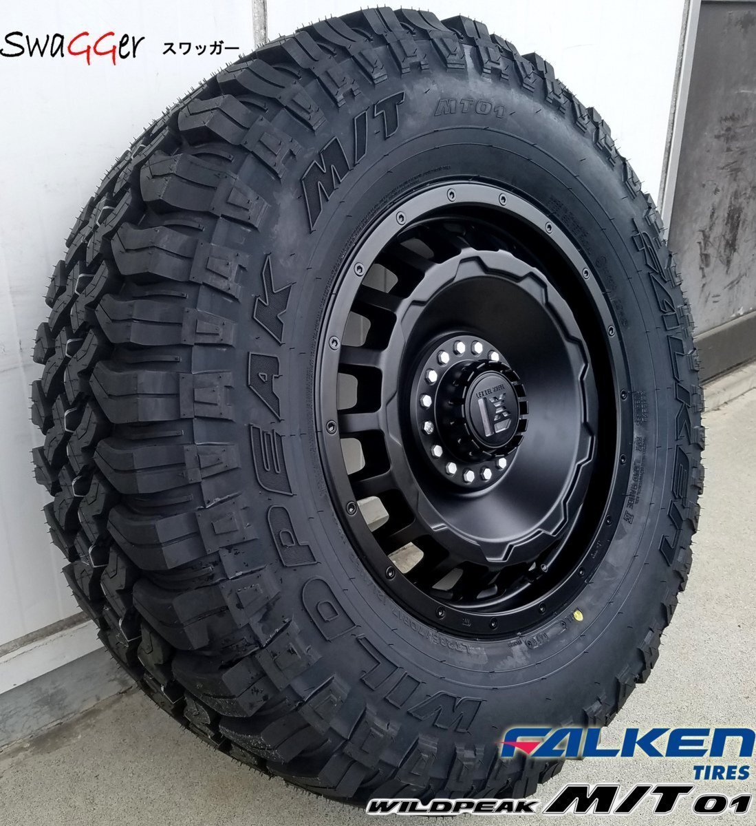 JEEP ラングラー JL JK LEXXEL SwaGGer ファルケン ワイルドピーク MT01 265/70R17 285/70R17 タイヤホイール 17インチ拍卖