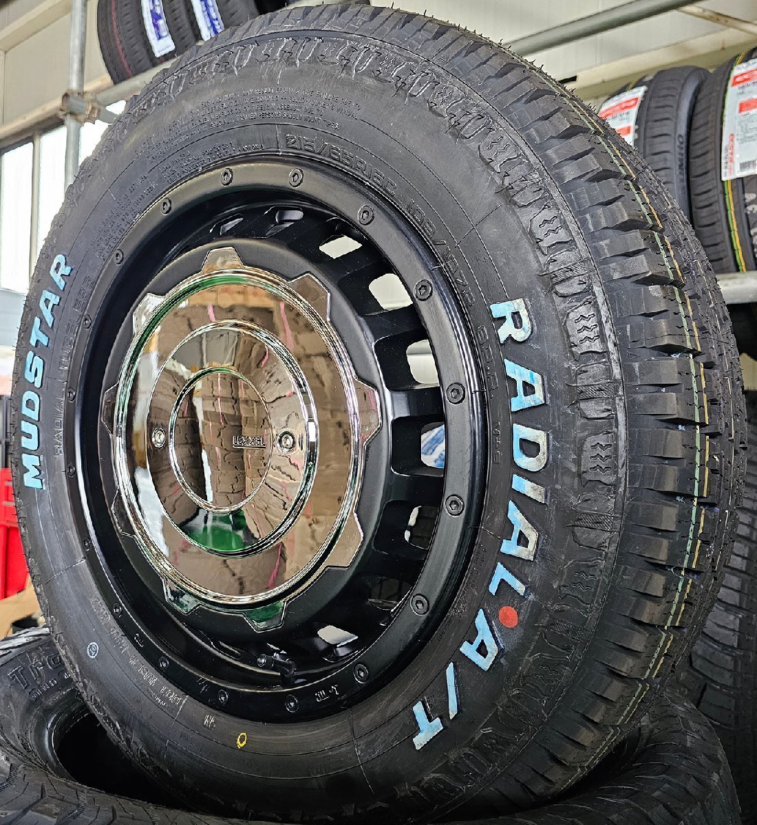 ハイエース200系 車検対応 タイヤ ホイール マッドスター ラジアル AT 215/65R16 LEXXEL SwaGGer スワッガー old style 4本セット 1台分拍卖