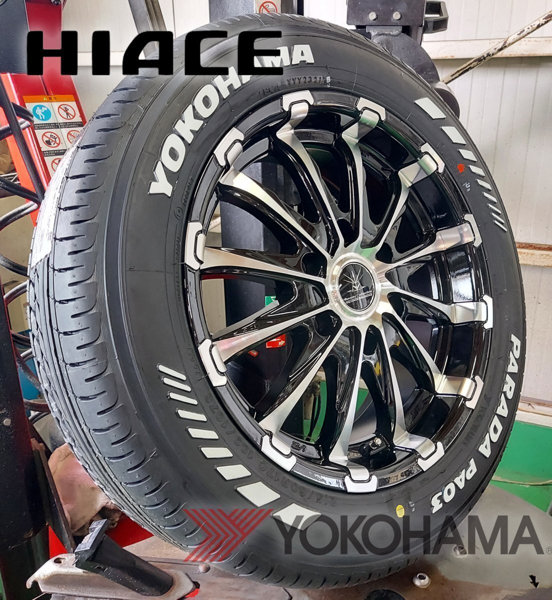 Bounty Collection BD12!!200系ハイエース YOKOHAMA ヨコハマ PARADA パラダ 215/60R17 17インチ 新品タイヤホイールセット拍卖