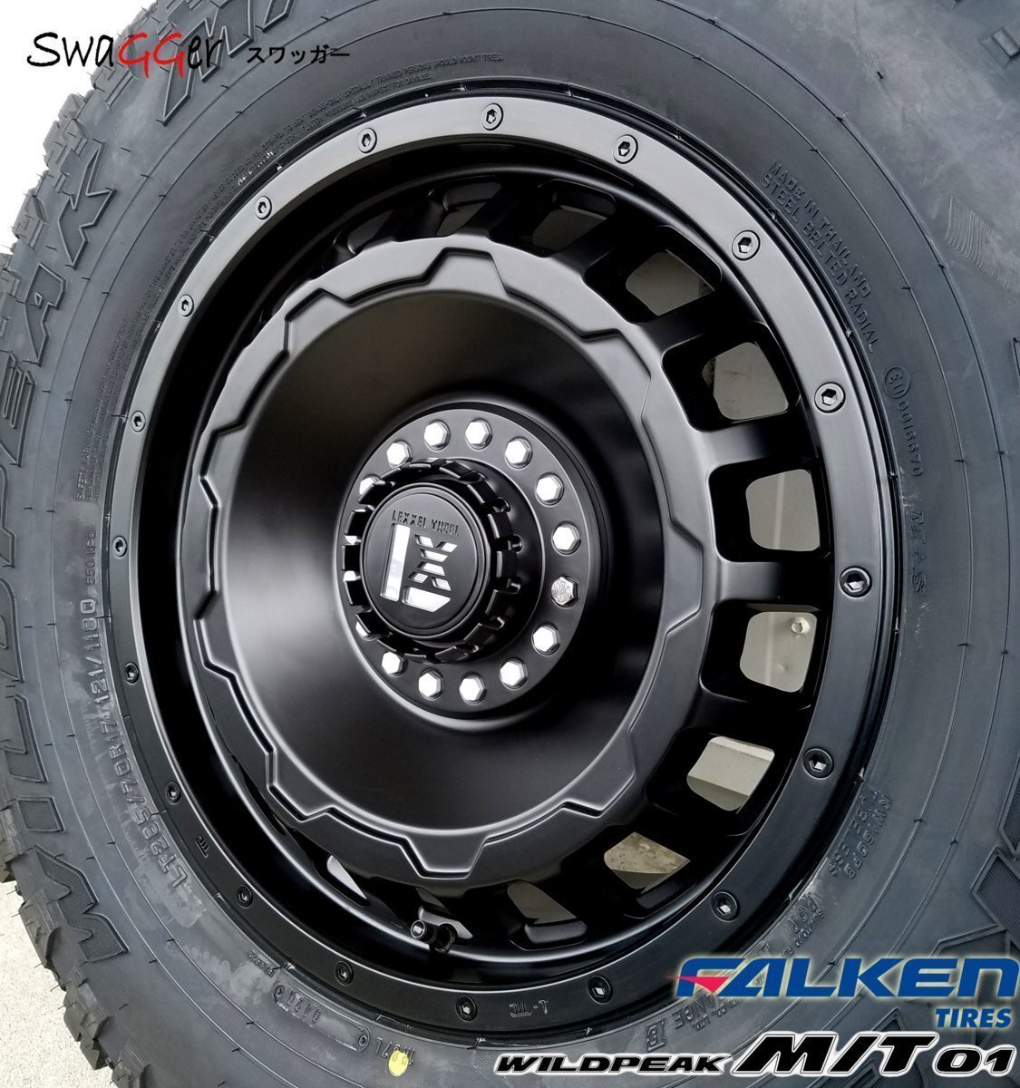 JEEP ラングラー JL JK LEXXEL SwaGGer ファルケン ワイルドピーク MT01 265/70R17 285/70R17 タイヤホイール 17インチ拍卖