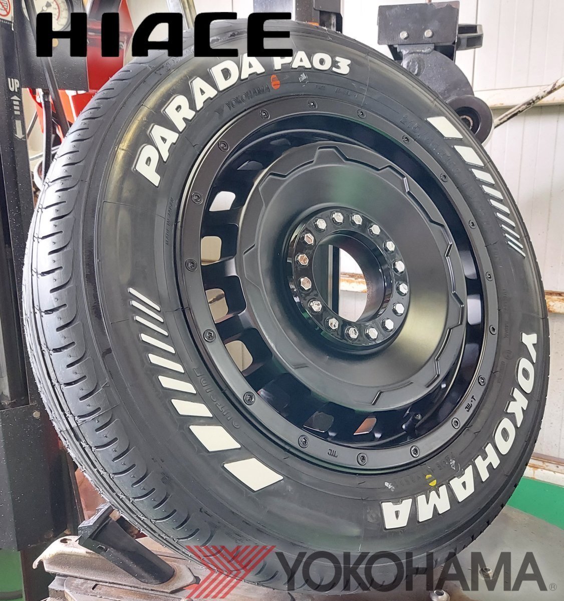 LEXXEL SwaGGer スワッガー!!100系ハイエース YOKOHAMA ヨコハマ PARADA パラダ 215/65R16 16インチ 新品タイヤホイールセット拍卖