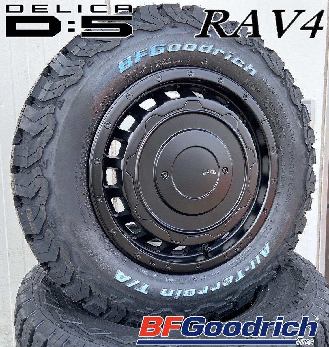 RAV4 クロスロード デリカD5 エクストレイル LEXXEL SwaGGer BF Goodrich ALLTERRAIN KO2 225/70R16 215/70R16 タイヤホイール 16インチ拍卖
