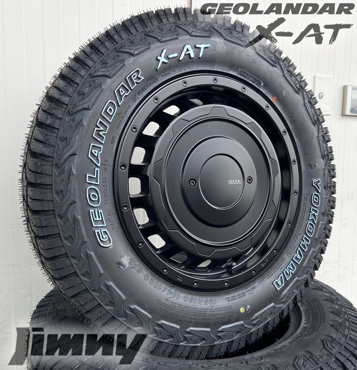 おすすめ ジムニー JB64 JB23 JB22 JA22 JA12 JA11 ヨコハマ ジオランダー X-AT 195R16 16インチSwaGGer Old style 新品タイヤホイール拍卖