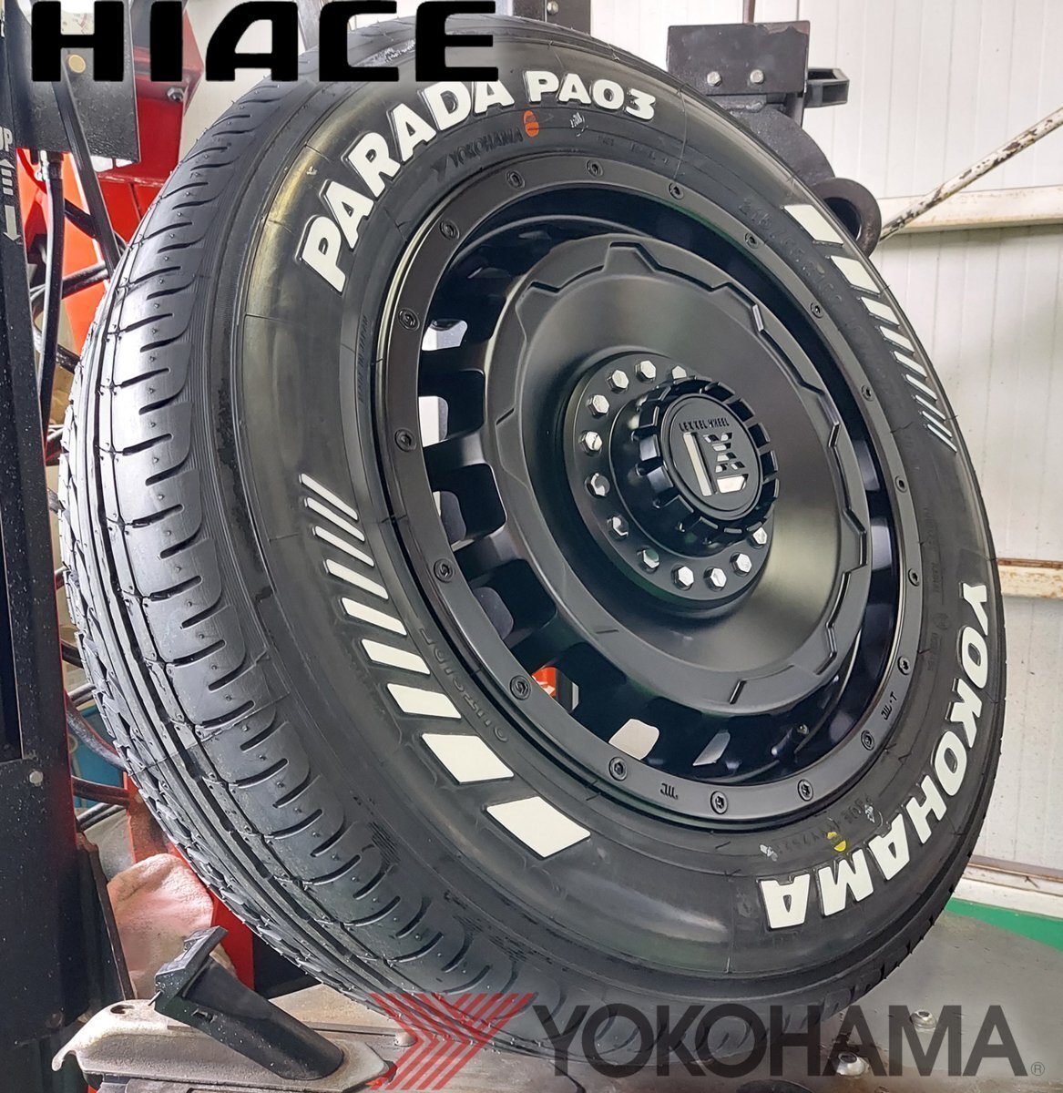 LEXXEL SwaGGer スワッガー!!200系ハイエース YOKOHAMA ヨコハマ PARADA パラダ 215/65R16 16インチ 新品タイヤホイールセット拍卖