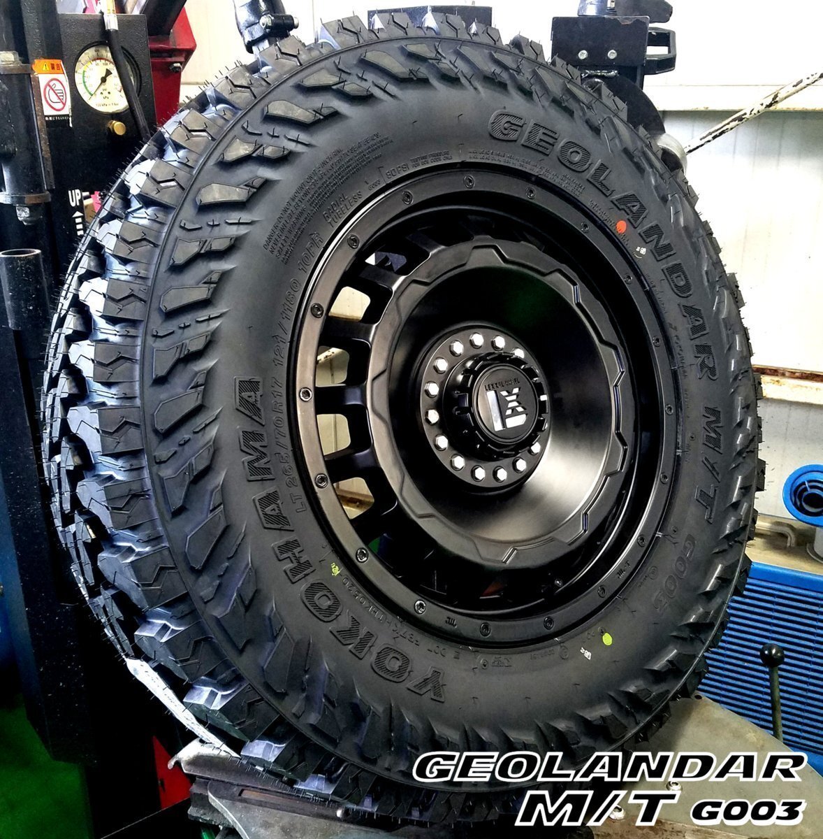 JEEP JL JK ラングラー LEXXEL SwaGGer ヨコハマ ジオランダー MT G003 265/70R17 285/70R17 タイヤホイール17インチ拍卖