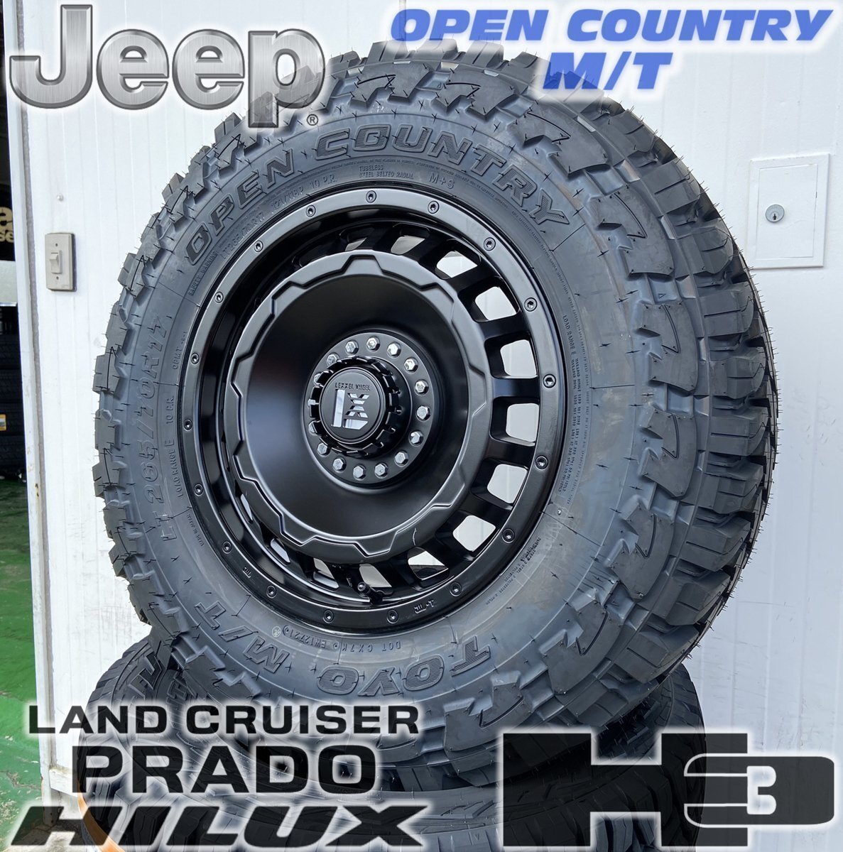 JL JK ラングラー LEXXEL SwaGGer スワッガー トーヨー オープンカントリー MT 265/70R17 265/65R17 タイヤホイール17インチ拍卖