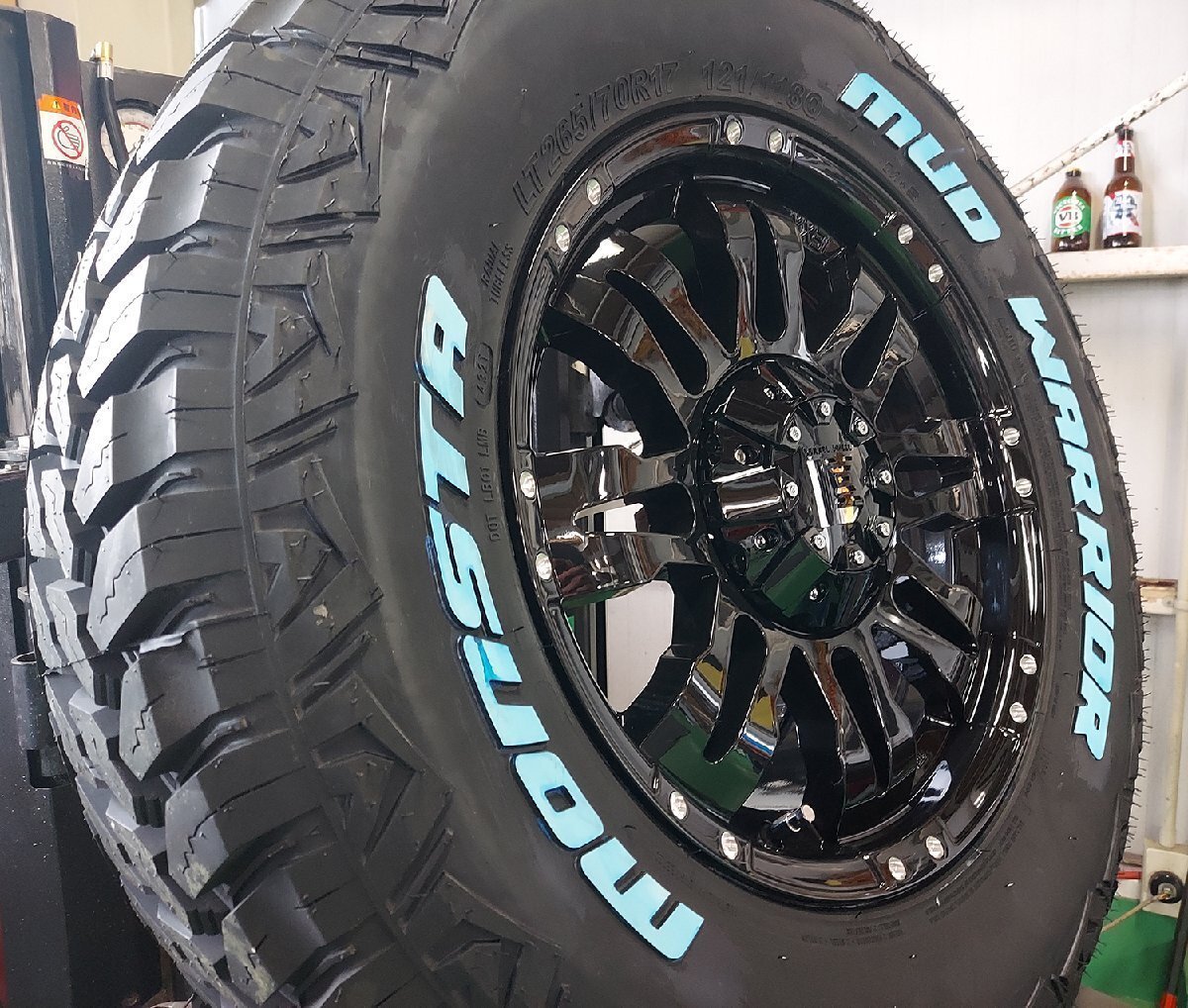 LEXXEL Balano プラド ハイラックス FJ サーフ パジェロ MONSTA MUDWARRIOR 265/65R17 265/70R17 タイヤホイール17インチ ホワイトレター拍卖