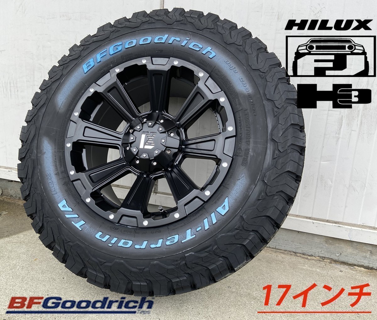 LEXXEL【DeathRock】ハイラックス サーフ FJ プラド H3 17インチ BF グッドリッチ オールテレーン 265/65R17.265/70R17.285/70R17拍卖