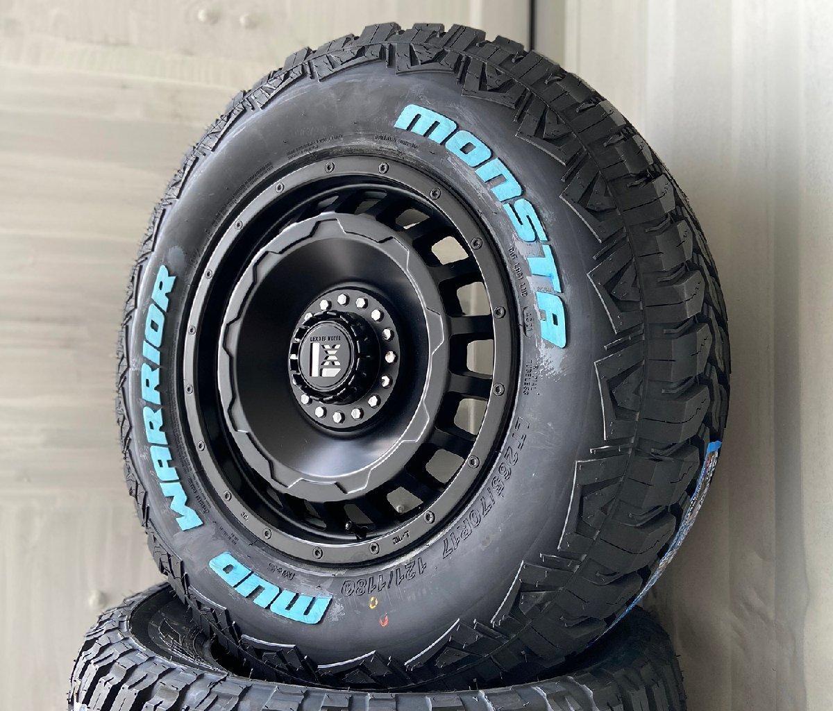 ハイラックス 150 120 プラド サーフ H3 FJ モンスタータイヤ マッドウォーリアー 265/65R17 265/70R17 SwaGGer 17インチ ホワイトレター拍卖