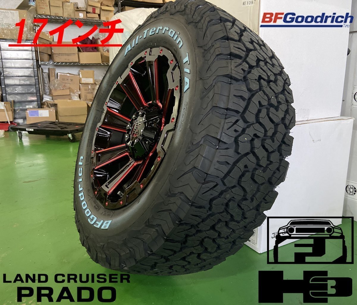 BF グッドリッチ オールテレーン KO2 265/65R17 265/70R17 285/70R17 プラド ハイラックスサーフ FJ タイヤホイール 17インチ DeathRock拍卖