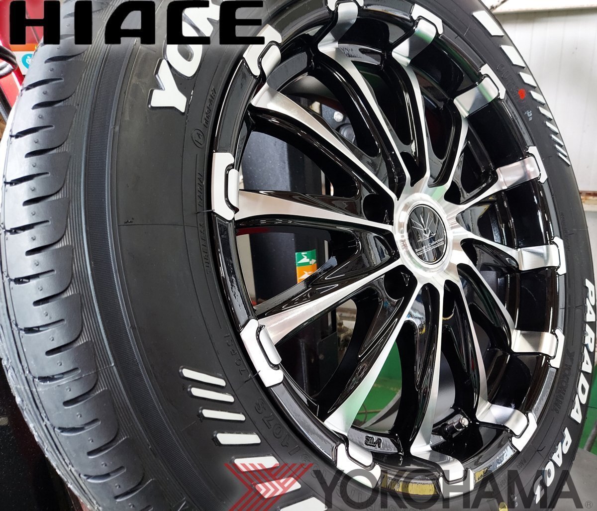 Bounty Collection BD12!!200系ハイエース YOKOHAMA ヨコハマ PARADA パラダ 215/60R17 17インチ 新品タイヤホイールセット拍卖