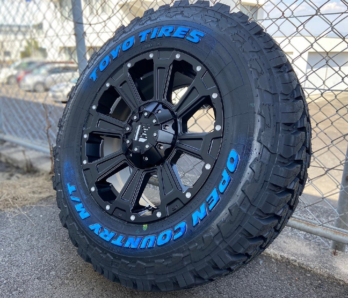 TOYO オープンカントリー MT 225/75R16 タイヤホイールセット 16インチ RAV4 デリカD5 エクストレイル 4本セット DeathRock拍卖