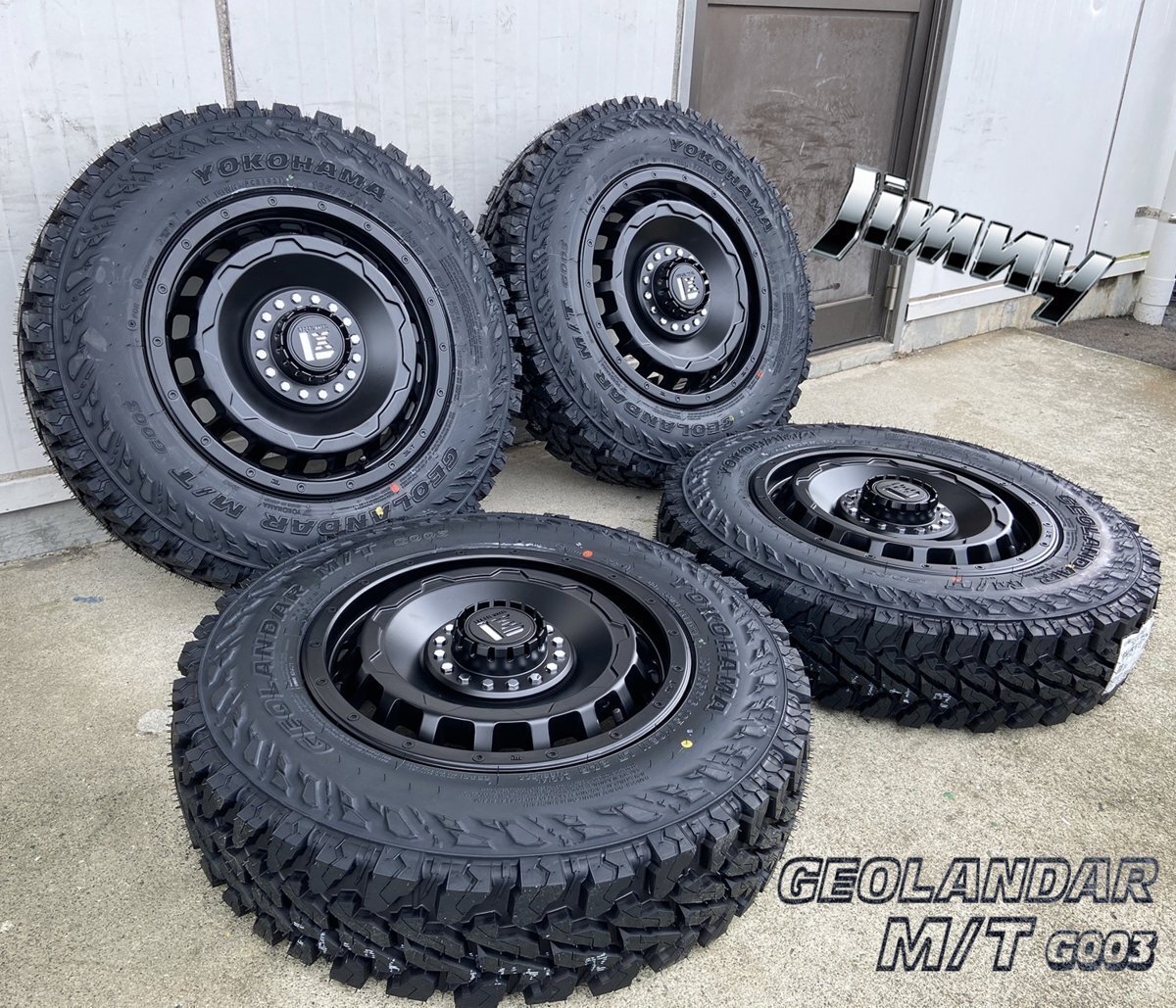 大人気タイヤ・ホイールセット ヨコハマ ジオランダー MT G003 185/85R16 ジムニー JB64 JB23 タイヤホイール 16インチ SwaGGer拍卖