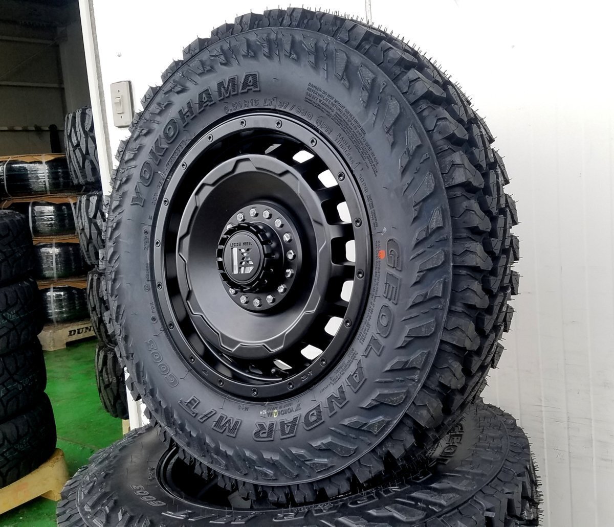 デリカ D5 エクストレイル RAV4 クロスロード ヨコハマ ジオランダー MT G003 225/75R16 タイヤホイールセット 16インチ マッドタイヤ拍卖