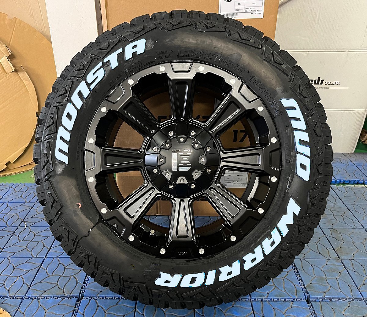 【新品4本セット】CHR CX-5 16インチ モンスタ マッドウォーリアー 215/70R16 235/70R16 ホワイトレター DeathRock サマータイヤ 1台分拍卖