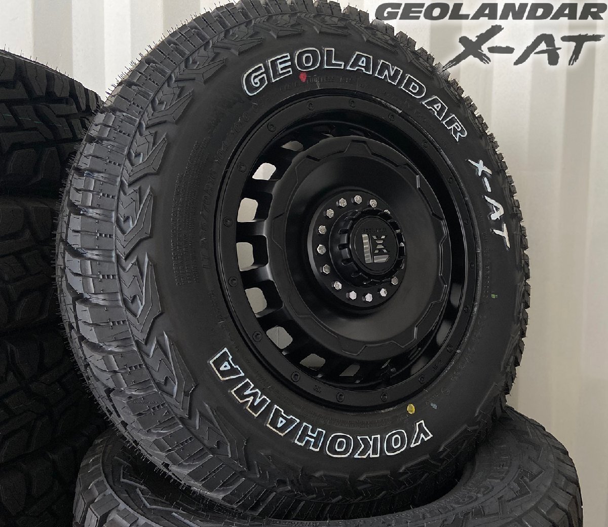 リフトアップ車 ジムニーシエラ JB74 ジオランダーX-AT 235/70R16 タイヤホイールセット 16インチ LEXXEL SwaGGer拍卖