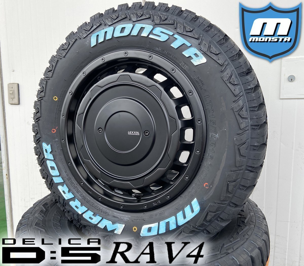 アルファード ステップワゴン プリウスα LEXXEL SwaGGer Old style MONSTA MUDWARRIOR 215/70R16 235/70R16 ホワイトレター 16インチ拍卖