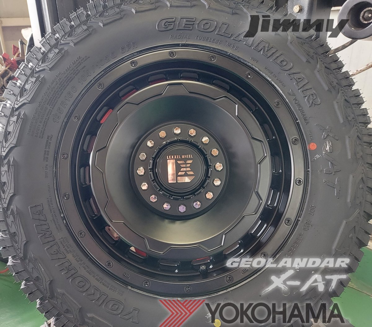 デリカ D5 エクストレイル RAV4 クロスロード チェロキー ヨコハマ ジオランダー X-AT 235/70R16 新品 タイヤホイール 16インチ拍卖