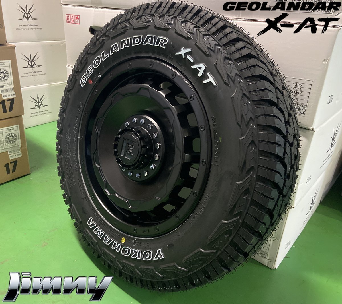 ジムニー JIMNY JB64 JB23 JA12 JA11 タイヤホイール ヨコハマ X-AT 195R16 16インチ SwaGGer 新品4本セット ホワイトレター オフロード拍卖