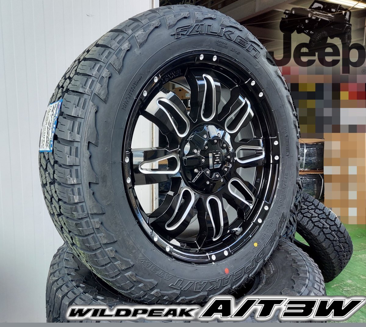 LEXXEL Balano JEEP ラングラー JL JK 20インチ ファルケン WILDEPEAK A/T03W 275/55R20 285/55R20拍卖